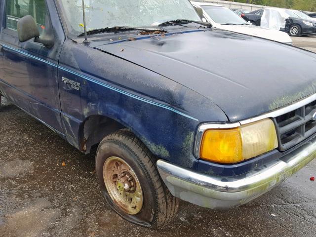 1FTCR10A0RUD35864 - 1994 FORD RANGER BLUE photo 9