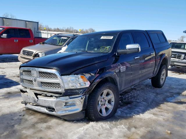 1C6RD7PT0CS131627 - 2012 DODGE RAM 1500 L BLACK photo 2