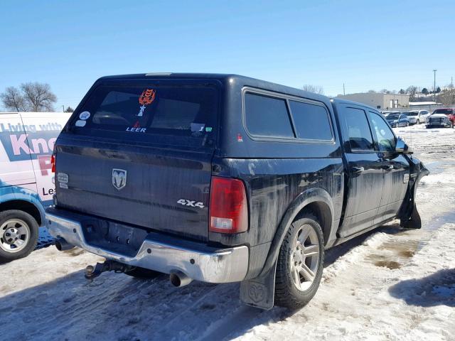 1C6RD7PT0CS131627 - 2012 DODGE RAM 1500 L BLACK photo 4