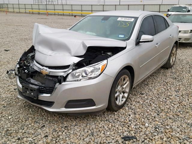 1G11C5SL8FF307219 - 2015 CHEVROLET MALIBU 1LT ვერცხლისფერი ფოტო 2