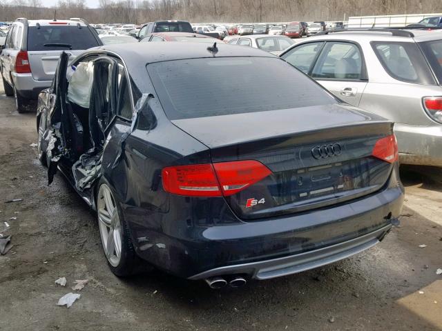 WAUKGAFL3CA036238 - 2012 AUDI S4 PRESTIG BLACK photo 3