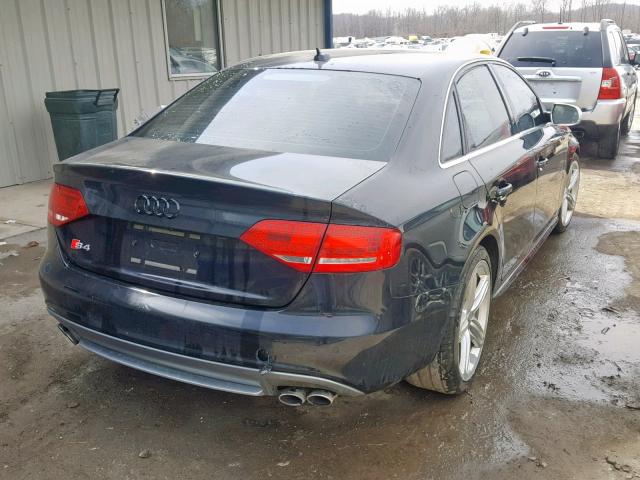 WAUKGAFL3CA036238 - 2012 AUDI S4 PRESTIG BLACK photo 4