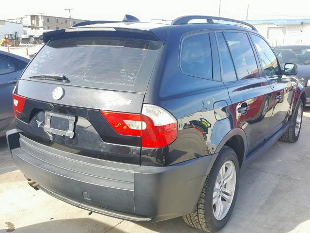 WBXPA93464WC34179 - 2004 BMW X3 3.0I BLACK photo 4