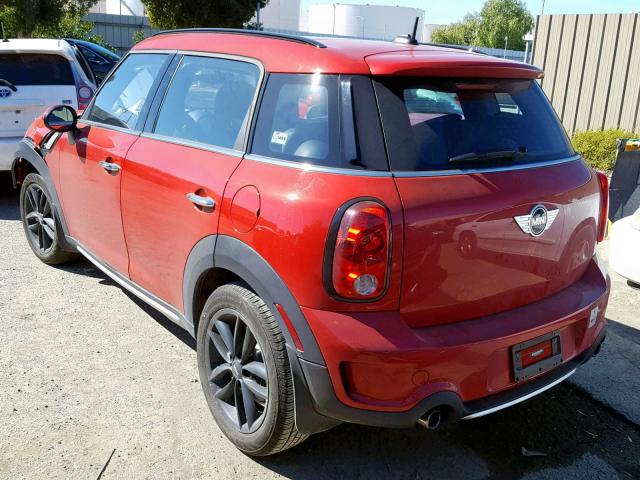 WMWZC5C5XGWU20128 - 2016 MINI COOPER S C RED photo 3