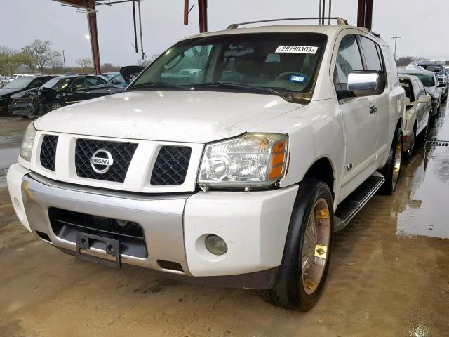 5N1AA08A25N708884 - 2005 NISSAN ARMADA SE WHITE photo 2