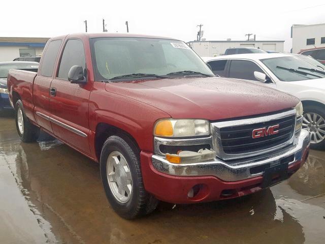 2GTEC19V841151602 - 2004 GMC NEW SIERRA BURGUNDY photo 1