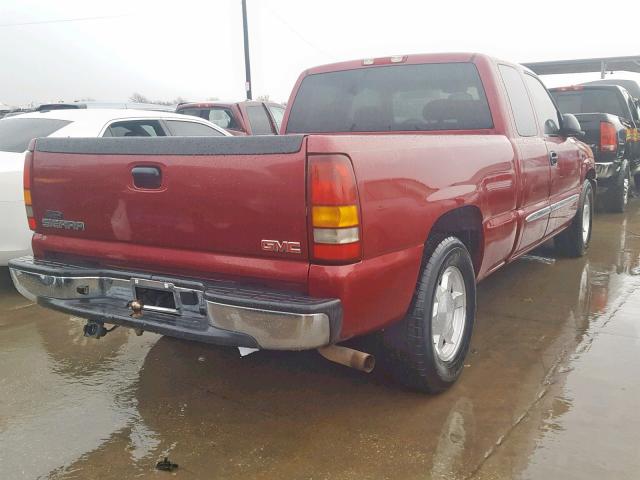 2GTEC19V841151602 - 2004 GMC NEW SIERRA BURGUNDY photo 4