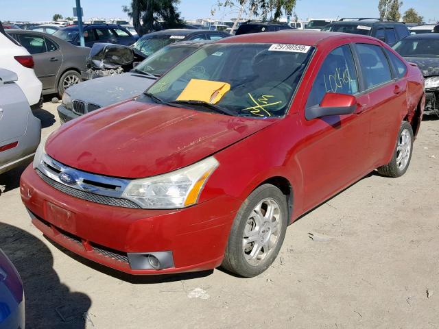 1FAHP36N09W212903 - 2009 FORD FOCUS SES RED photo 2