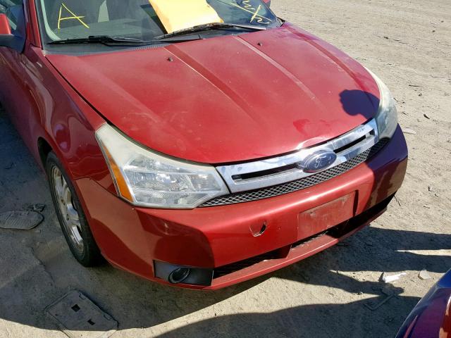 1FAHP36N09W212903 - 2009 FORD FOCUS SES RED photo 7