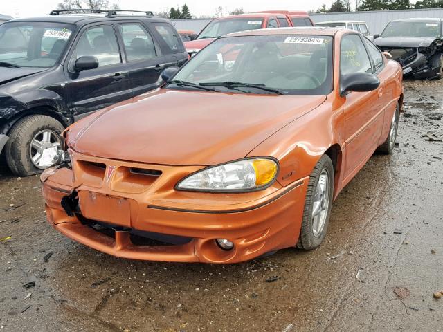 1G2NW12E63C319106 - 2003 PONTIAC GRAND AM G ORANGE photo 2