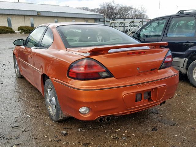 1G2NW12E63C319106 - 2003 PONTIAC GRAND AM G ORANGE photo 3