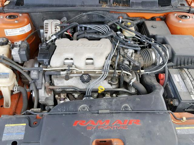 1G2NW12E63C319106 - 2003 PONTIAC GRAND AM G ORANGE photo 7