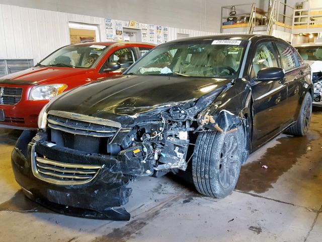 1C3CCBBG1DN624669 - 2013 CHRYSLER 200 TOURIN BLACK photo 2