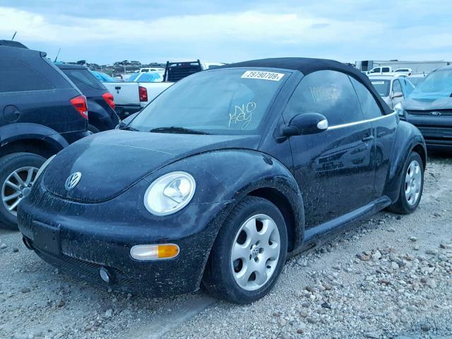 3VWCK21Y83M321015 - 2003 VOLKSWAGEN NEW BEETLE შავი ფოტო 2