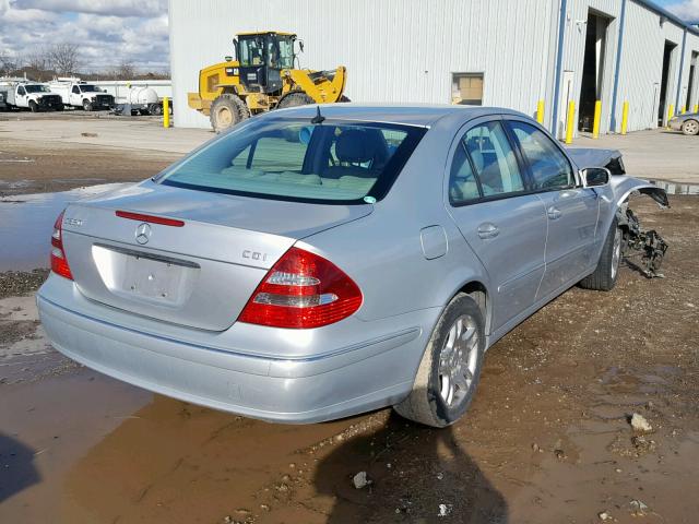 WDBUF26J86A856515 - 2006 MERCEDES-BENZ E 320 CDI SILVER photo 4