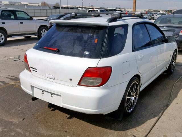 JF1GG65533G804117 - 2003 SUBARU IMPREZA TS WHITE photo 4