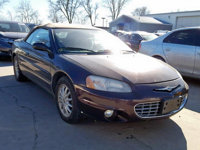 1C3EL55T83N559899 - 2003 CHRYSLER SEBRING LX PURPLE photo 1