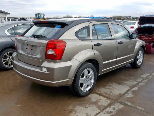 1B3HB28B08D752169 - 2008 DODGE CALIBER TAN photo 4