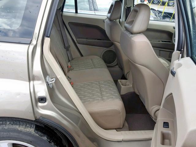 1B3HB28B08D752169 - 2008 DODGE CALIBER TAN photo 6