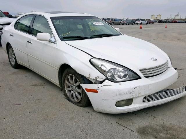 JTHBF30G230138597 - 2003 LEXUS ES 300 WHITE photo 1