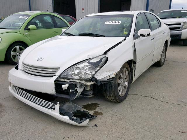 JTHBF30G230138597 - 2003 LEXUS ES 300 WHITE photo 2