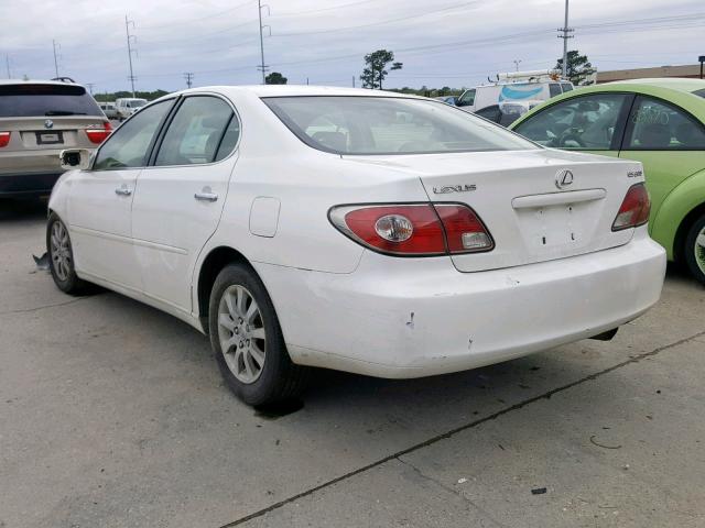 JTHBF30G230138597 - 2003 LEXUS ES 300 WHITE photo 3