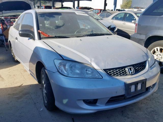 1HGEM21124L084857 - 2004 HONDA CIVIC DX V SILVER photo 1