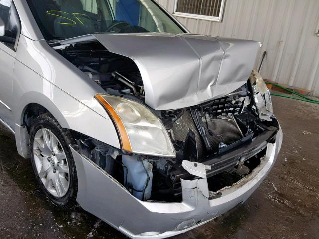 3N1AB61E48L759022 - 2008 NISSAN SENTRA 2.0 SILVER photo 9