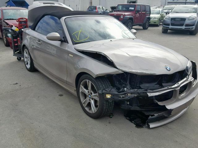 WBAUL73568VE88376 - 2008 BMW 128 I TAN photo 1