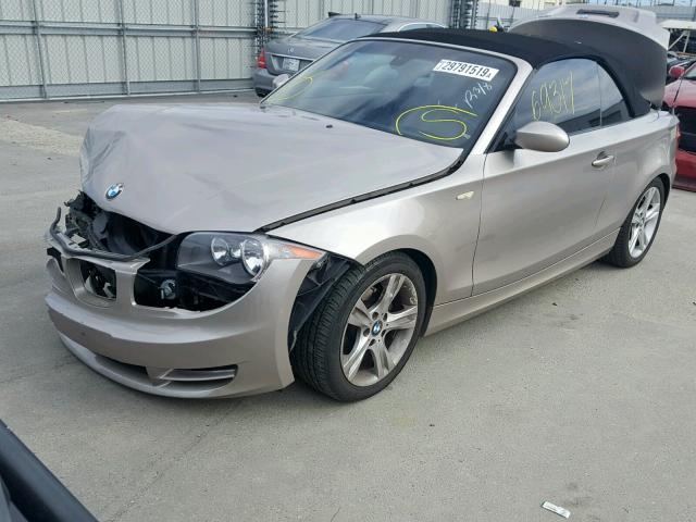 WBAUL73568VE88376 - 2008 BMW 128 I TAN photo 2