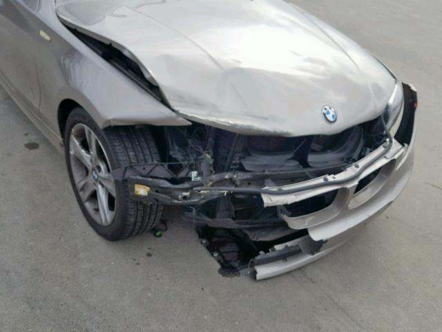 WBAUL73568VE88376 - 2008 BMW 128 I TAN photo 9