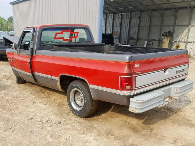 1GCDR14H9HF342875 - 1987 CHEVROLET R10 TWO TONE photo 3