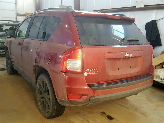 1C4NJDAB7CD671401 - 2012 JEEP COMPASS BURGUNDY photo 3