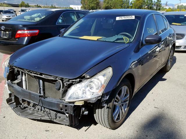 JN1DV6AP1BM603054 - 2011 INFINITI G25 BASE BLUE photo 2