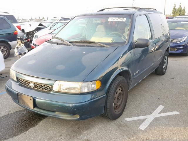 4N2ZN1116WD809488 - 1998 NISSAN QUEST XE GREEN photo 2