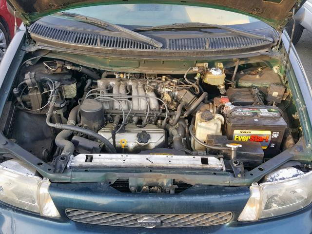 4N2ZN1116WD809488 - 1998 NISSAN QUEST XE GREEN photo 7