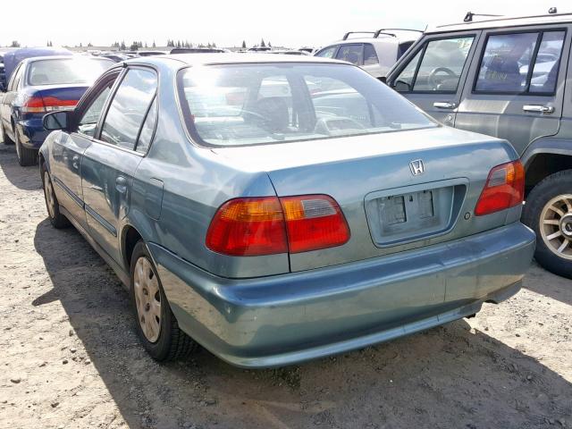 2HGEJ661XYH557335 - 2000 HONDA CIVIC BASE BLUE photo 3