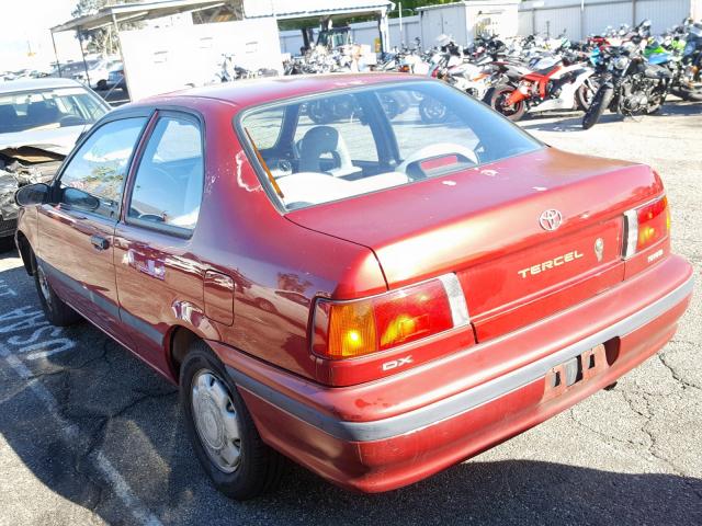 JT2EL43B6N0236122 - 1992 TOYOTA TERCEL DEL RED photo 3