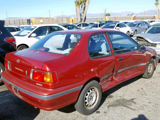 JT2EL43B6N0236122 - 1992 TOYOTA TERCEL DEL RED photo 4