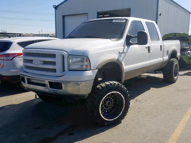 1FTWW31P85ED26791 - 2005 FORD F350 SRW S WHITE photo 2