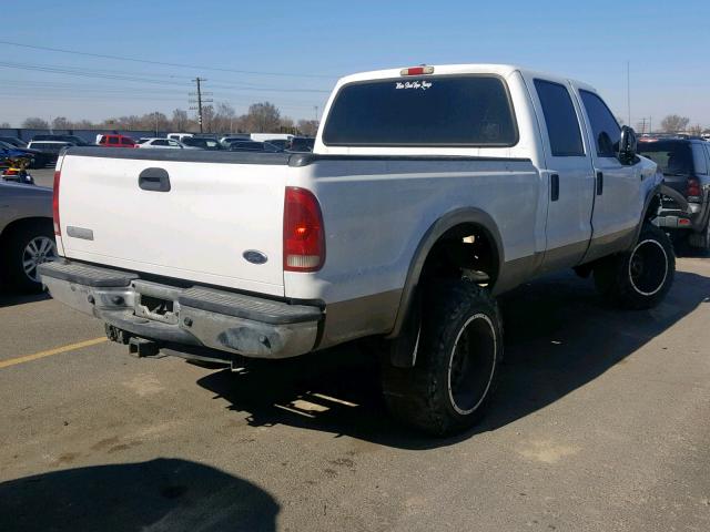 1FTWW31P85ED26791 - 2005 FORD F350 SRW S WHITE photo 4