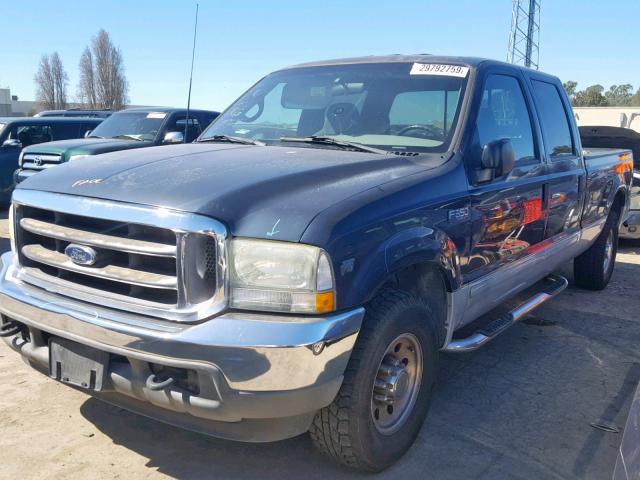 1FTSW30S62EC67191 - 2002 FORD F350 SRW S BLUE photo 2