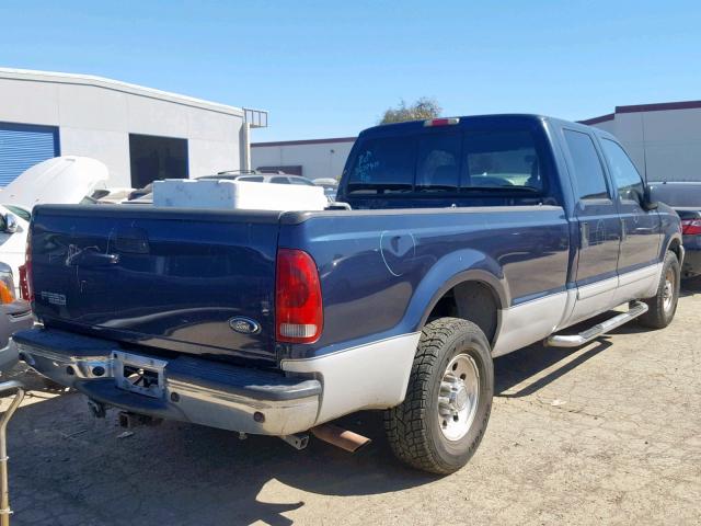 1FTSW30S62EC67191 - 2002 FORD F350 SRW S BLUE photo 4