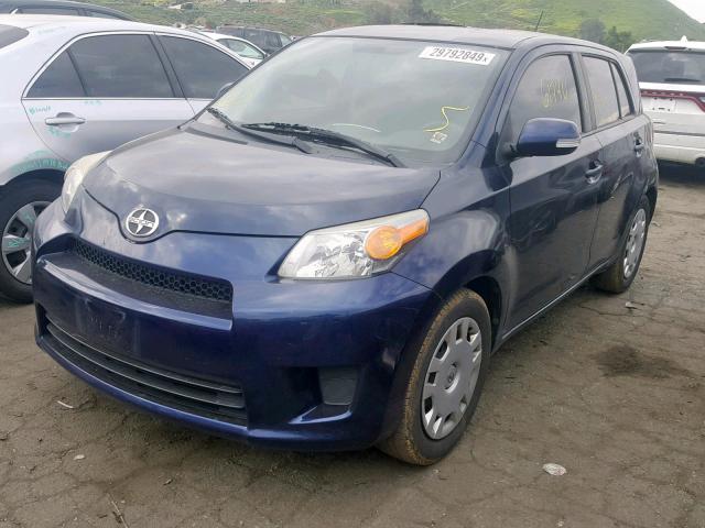 JTKKUPB49E1043896 - 2014 TOYOTA SCION XD BLUE photo 2