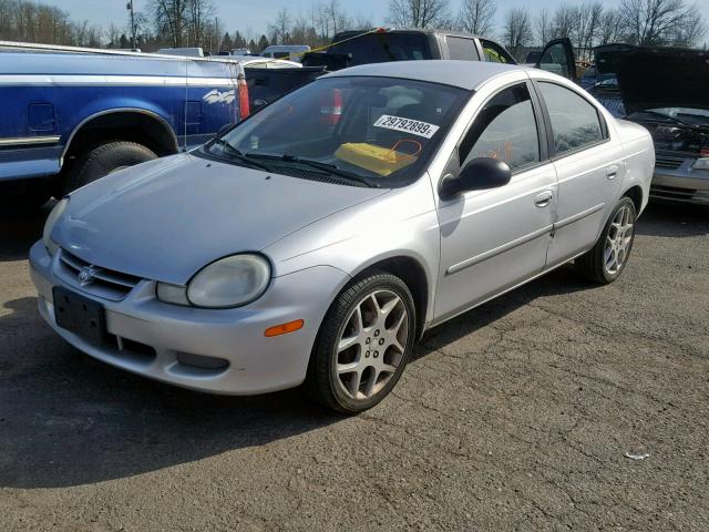 1B3ES46C52D638945 - 2002 DODGE NEON SE SILVER photo 2