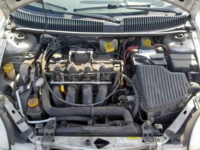 1B3ES46C52D638945 - 2002 DODGE NEON SE SILVER photo 7