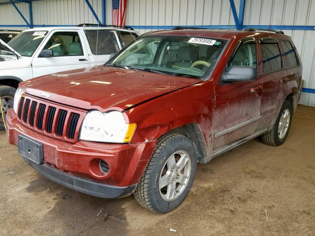 1J8GR48K77C531912 - 2007 JEEP GRAND CHER BURGUNDY photo 2