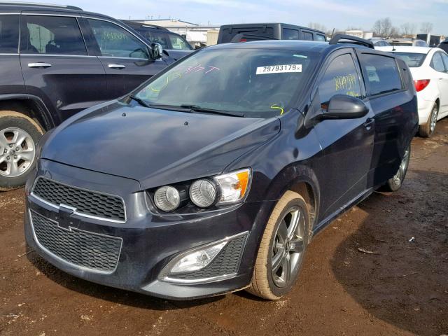 1G1JH6SBXF4155440 - 2015 CHEVROLET SONIC RS BLACK photo 2