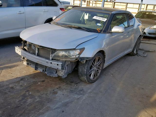 JTKJF5C78B3007393 - 2011 TOYOTA SCION TC GRAY photo 2