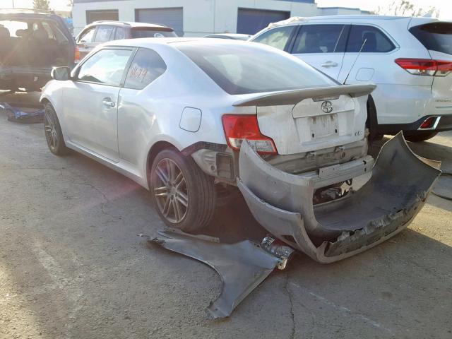 JTKJF5C78B3007393 - 2011 TOYOTA SCION TC GRAY photo 3